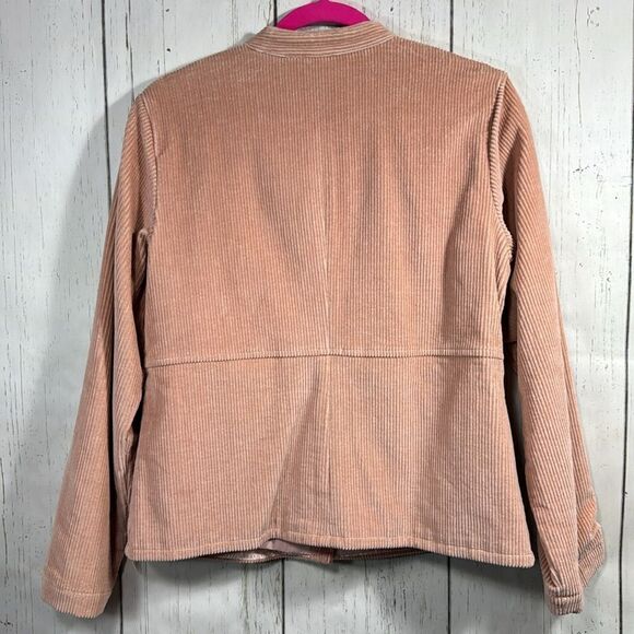 Orvis Blush Pink Corduroy Button Jacket Womens Cottagecore Classic Soft Neutrals - Picture 13 of 13